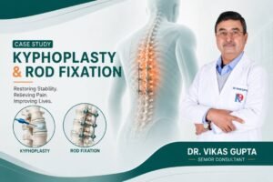 Kyphoplasty and Rod fixation