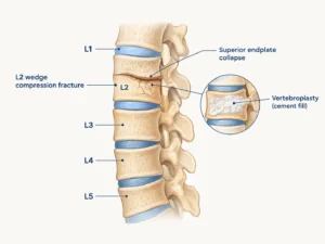Vertebroplasty for L2 Compression Fracture